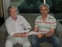 Υπογραφή συμβολαίου συνεργασίας της  'AGROHARA' με την φυτωριακή εταιρία 'CV CHILE ' στη Χιλή.11/3/2010